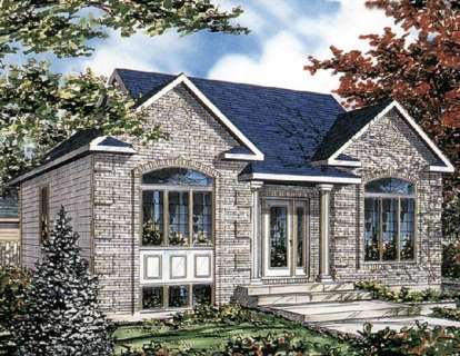 3 Bed, 1 Bath, 1040 Square Foot House Plan - #1785-00018