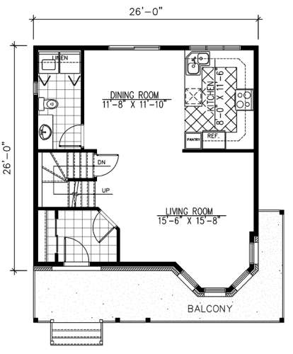 Floorplan 1 for House Plan #1785-00019