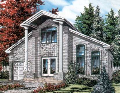 European House Plan #1785-00021 Elevation Photo