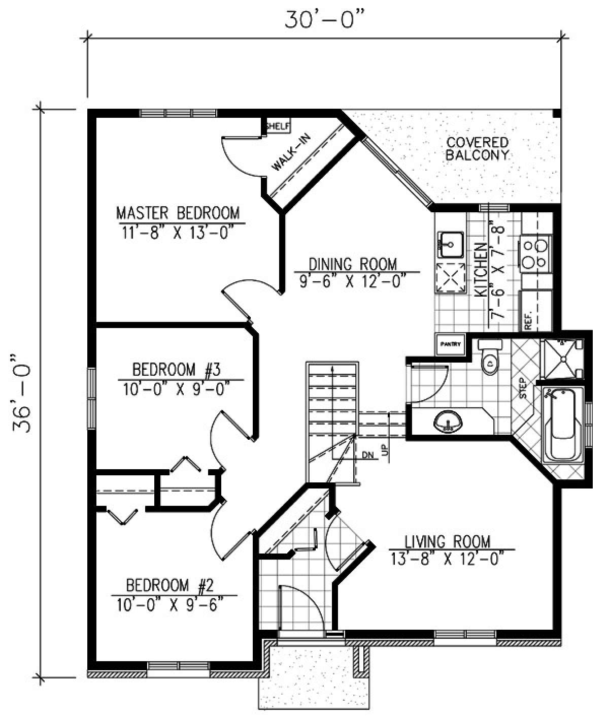 Floorplan 1 for House Plan #1785-00023