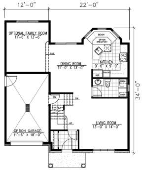 Floorplan 1 for House Plan #1785-00024