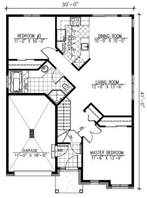 Floorplan 1 for House Plan #1785-00026