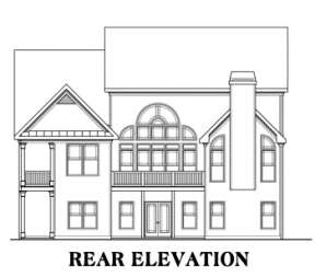 Traditional House Plan #009-00078 Elevation Photo