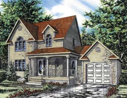 3 Bed, 1 Bath, 1376 Square Foot House Plan - #1785-00029