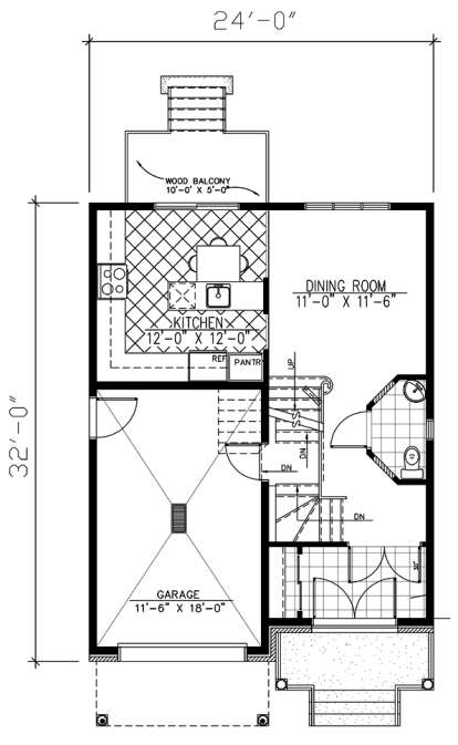 Floorplan 1 for House Plan #1785-00030
