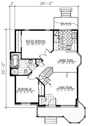 Floorplan 1 for House Plan #1785-00031