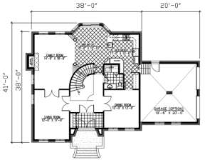 Floorplan 1 for House Plan #1785-00034