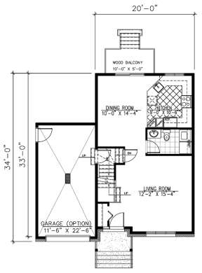 Floorplan 1 for House Plan #1785-00036