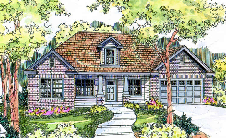Country House Plan #035-00295 Elevation Photo