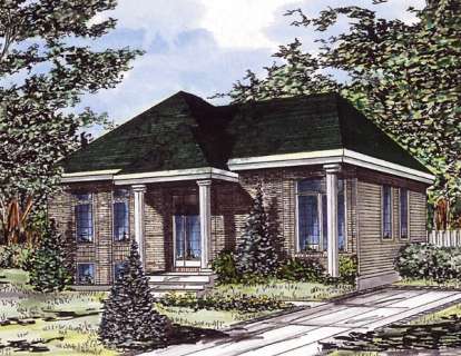 3 Bed, 1 Bath, 974 Square Foot House Plan - #1785-00037