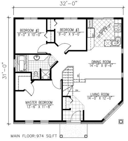 Floorplan 1 for House Plan #1785-00037