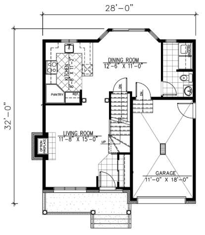 Floorplan 1 for House Plan #1785-00038