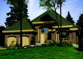European House Plan #1785-00040 Elevation Photo