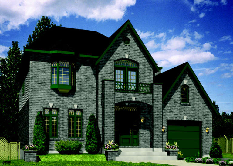 European House Plan #1785-00041 Elevation Photo