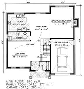 Floorplan 1 for House Plan #1785-00041