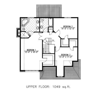 Floorplan 2 for House Plan #1785-00045