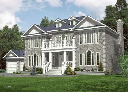 Luxury House Plan #1785-00046 Elevation Photo