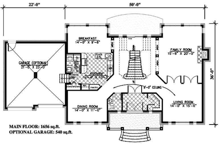 House Plan House Plan #9519 Drawing 1
