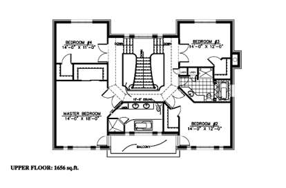 Floorplan 2 for House Plan #1785-00046