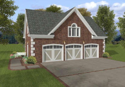 1 Bed, 1 Bath, 1608 Square Foot House Plan - #036-00001