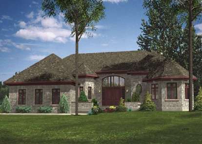 European House Plan #1785-00048 Elevation Photo