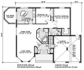 Floorplan 1 for House Plan #1785-00050