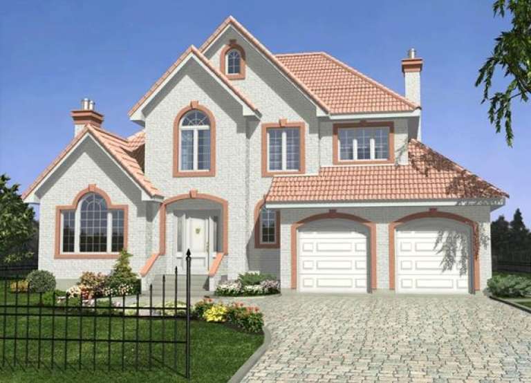 European House Plan #1785-00051 Elevation Photo