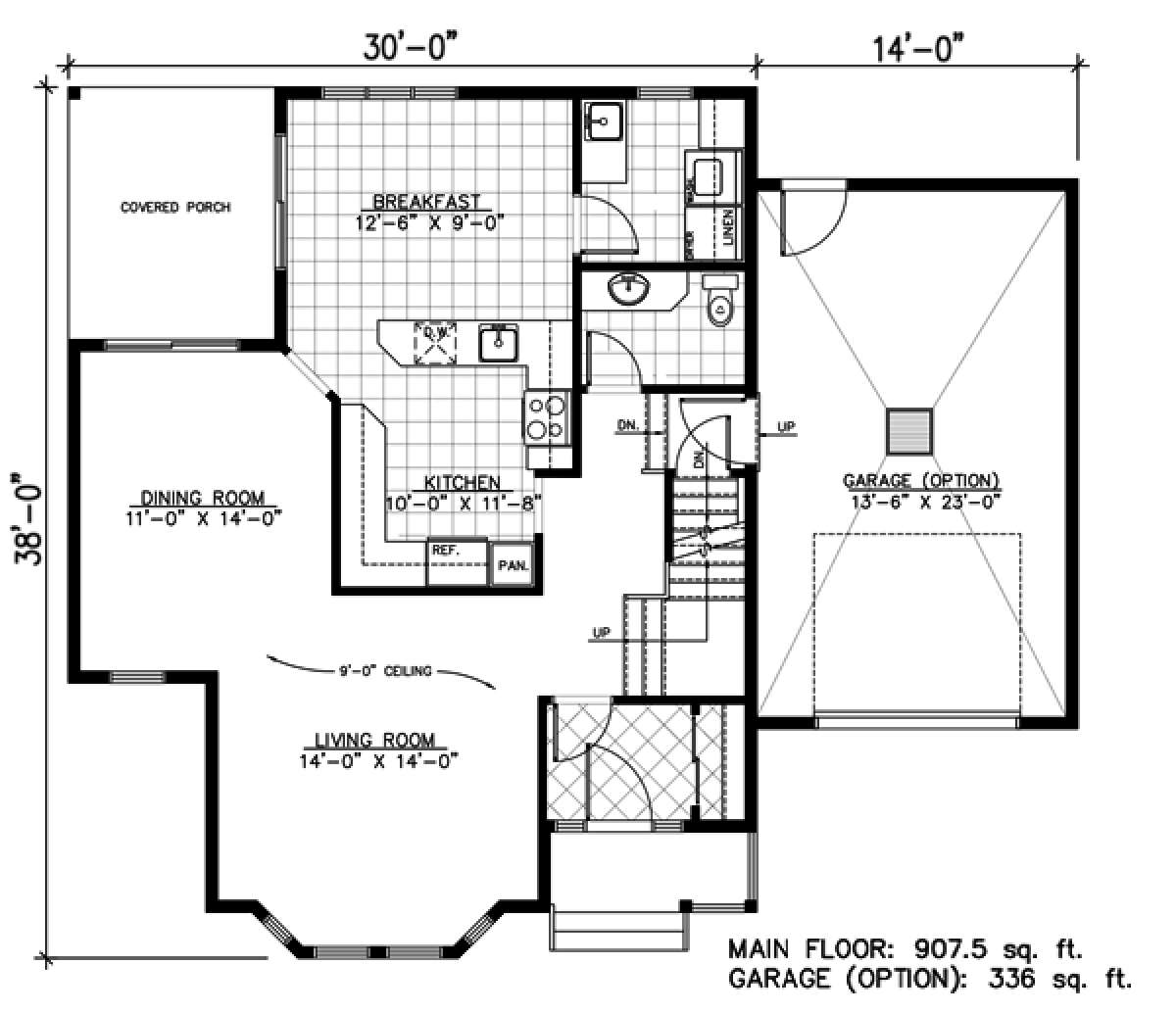 Floorplan 1 for House Plan #1785-00053