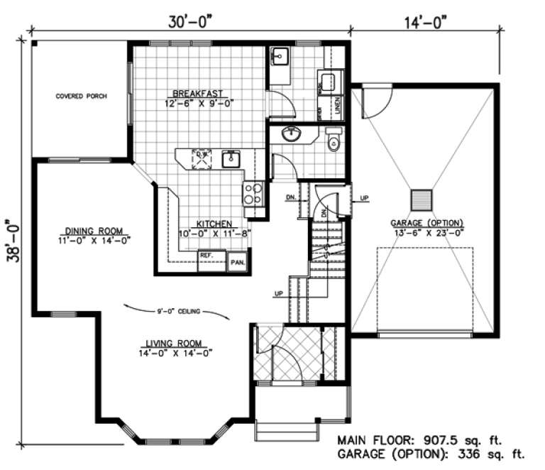 House Plan House Plan #9526 Drawing 1