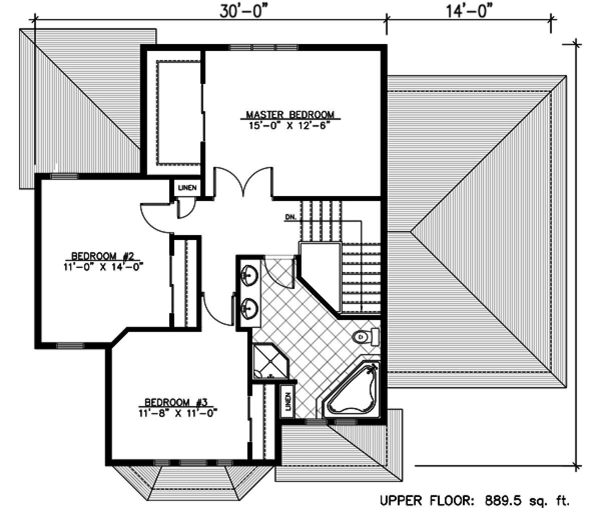 Floorplan 2 for House Plan #1785-00053