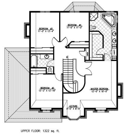 Floorplan 2 for House Plan #1785-00054