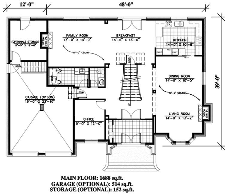 House Plan House Plan #9528 Drawing 1