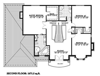 Floorplan 2 for House Plan #1785-00055