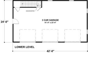 Garage Floor for House Plan #036-00002