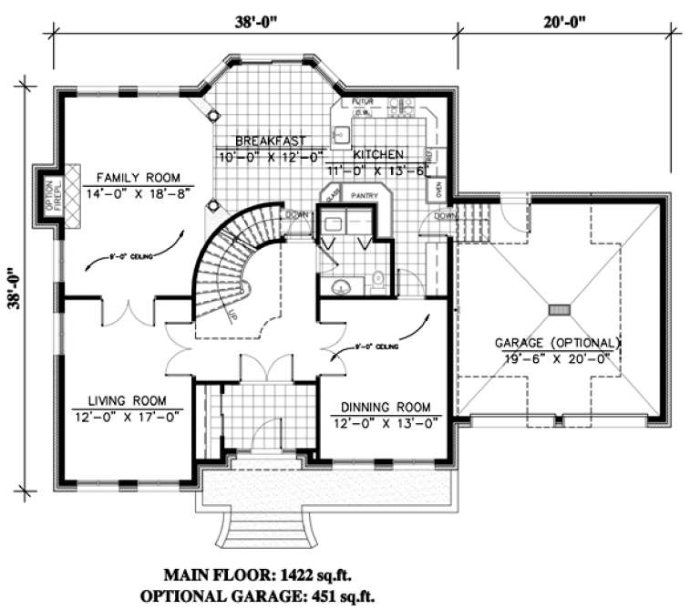 House Plan House Plan #9532 Drawing 1