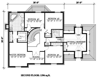 Floorplan 2 for House Plan #1785-00059