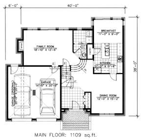 Floorplan 1 for House Plan #1785-00062
