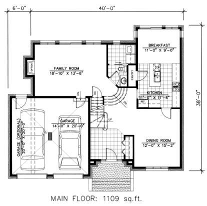 Floorplan 1 for House Plan #1785-00062