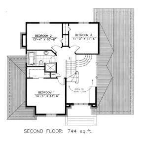 Floorplan 2 for House Plan #1785-00062
