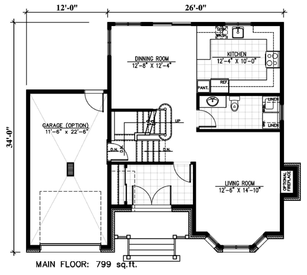 Floorplan 1 for House Plan #1785-00065