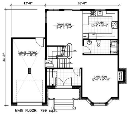 Floorplan 1 for House Plan #1785-00065
