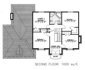 Floorplan 2 for House Plan #1785-00066