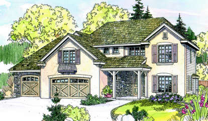 3 Bed, 3 Bath, 2794 Square Foot House Plan - #035-00296