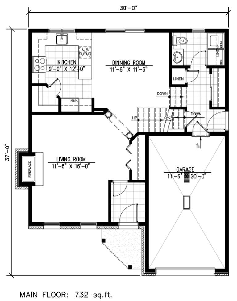 House Plan House Plan #9541 Drawing 1