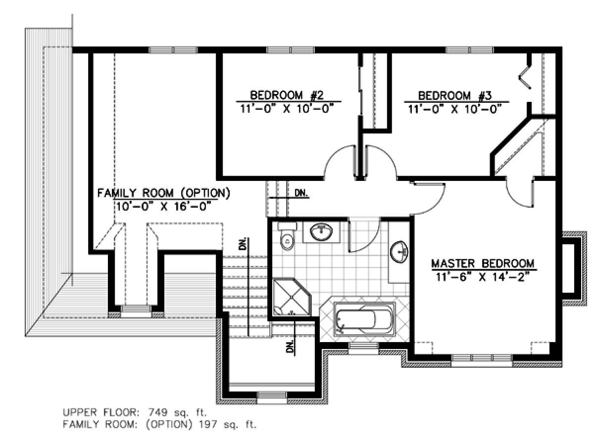Floorplan 2 for House Plan #1785-00070