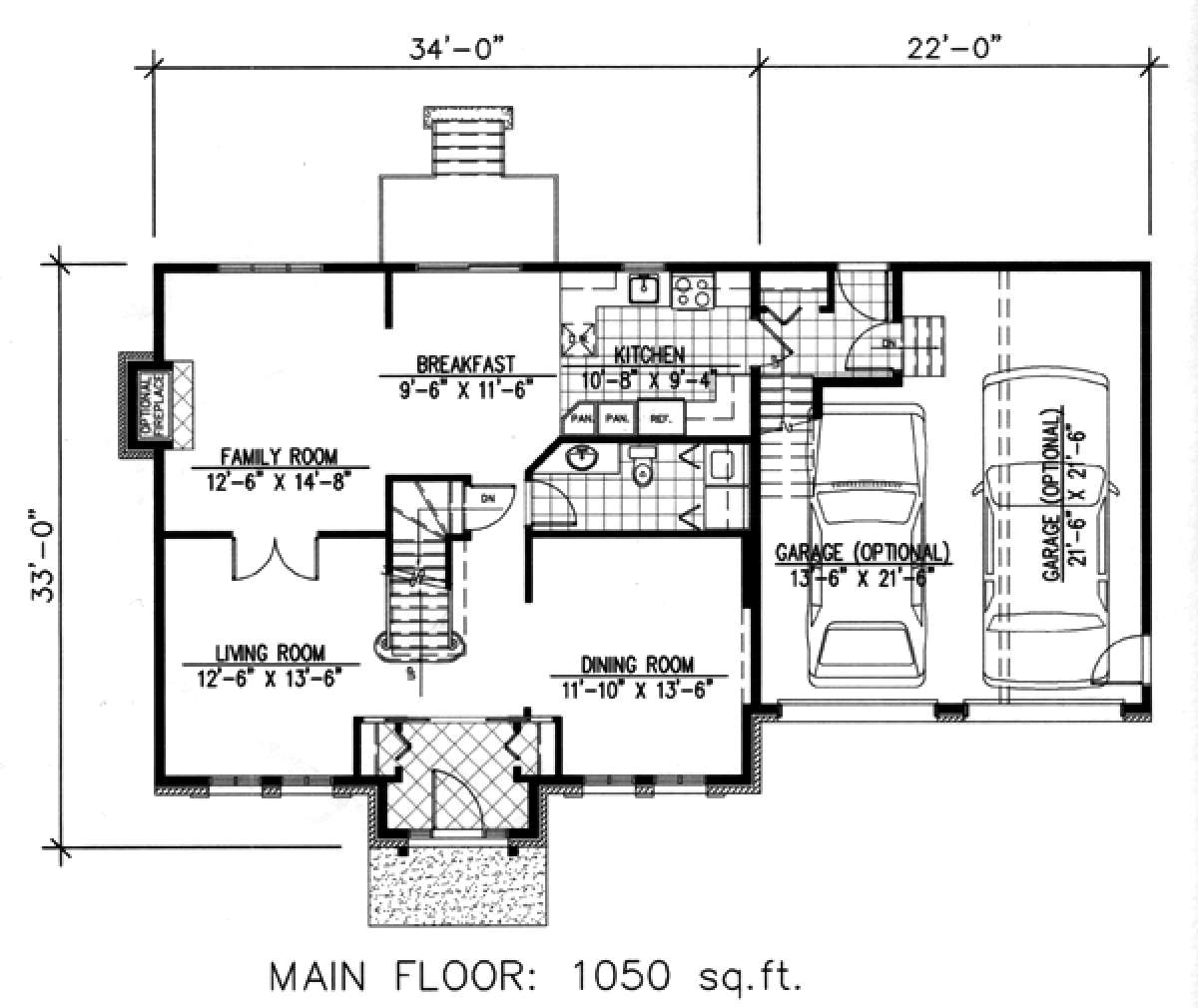Floorplan 1 for House Plan #1785-00071