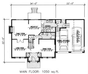 Floorplan 1 for House Plan #1785-00071