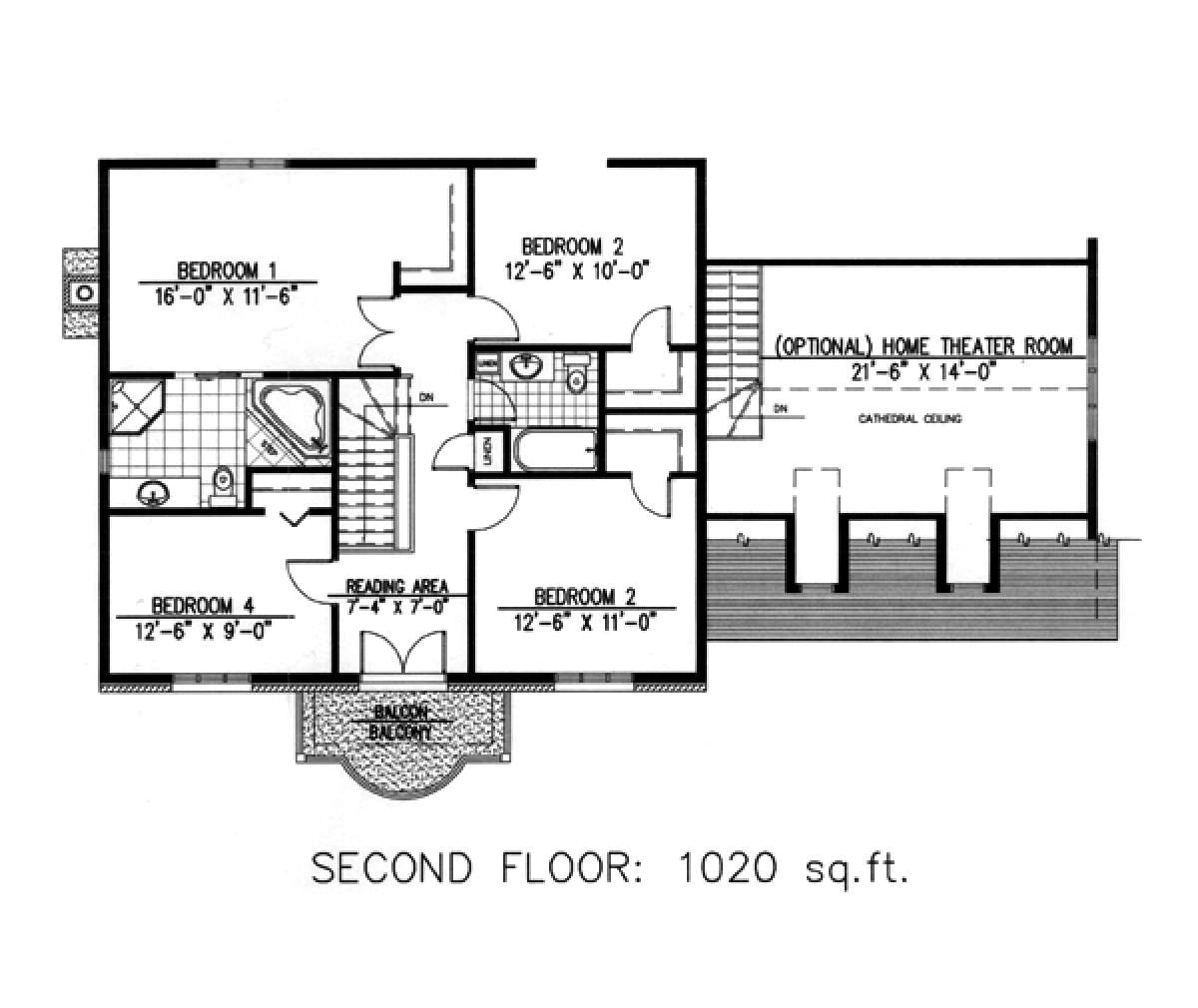 Floorplan 2 for House Plan #1785-00071