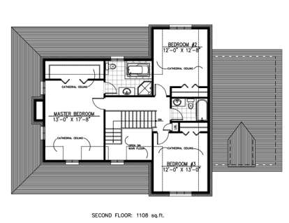 Floorplan 2 for House Plan #1785-00074