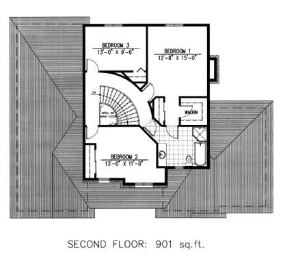 Floorplan 2 for House Plan #1785-00075